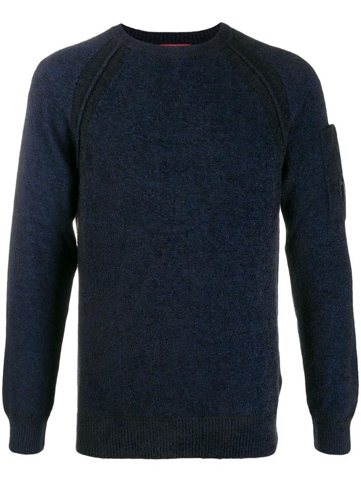 Cp Company Pocket Sleeve Jumper - Blue