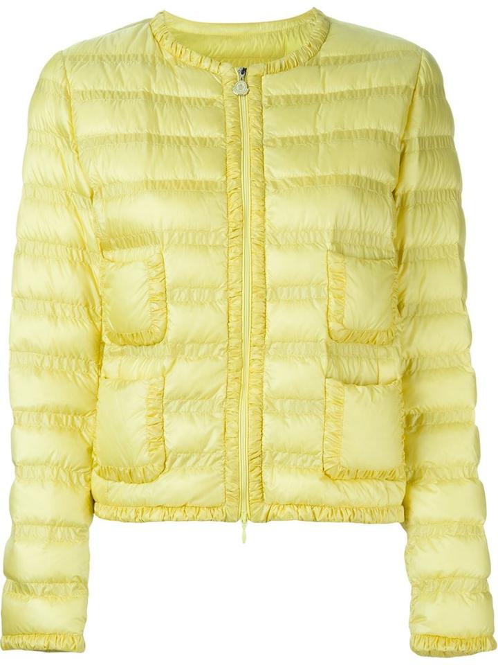 Moncler 'lissy' Padded Jacket, Women's, Size: Ii, Yellow/orange, Polyamide/feather Down