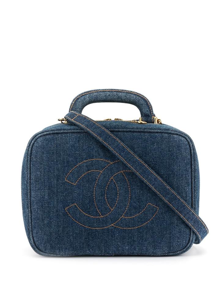 Chanel Pre-owned 2way Cosmetic Hand Bag - Blue