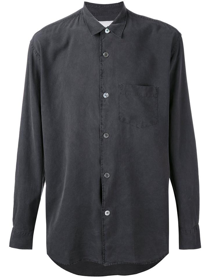 Our Legacy - 'intial' Shirt - Men - Silk - 44, Grey, Silk