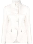 Ermanno Scervino Stand-up Collar Jacket - White