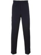 Neil Barrett Tapered Trousers, Men's, Size: 50, Blue, Wool/spandex/elastane/viscose/polyester
