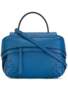 Tod's 'wave' Crossbody Bag, Women's, Blue, Leather