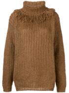 Miu Miu Turtleneck Sweater - Brown