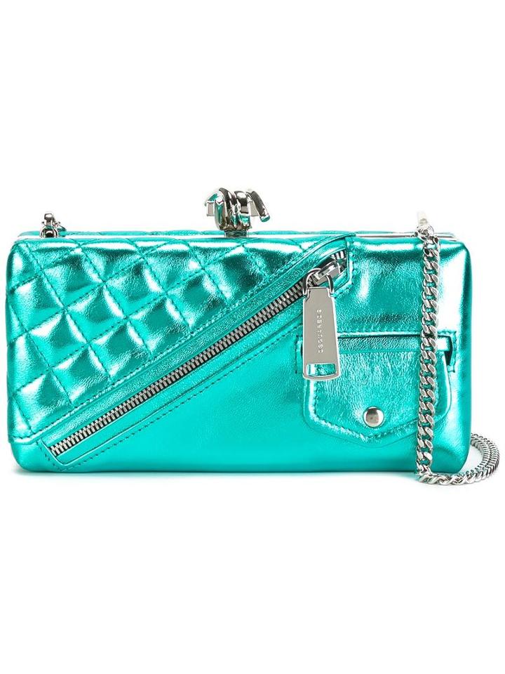 Dsquared2 Barbed Wire Clutch, Women's, Blue, Lamb Skin