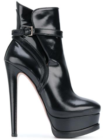 Alaïa Vintage Super Platform Ankle Boots - Black