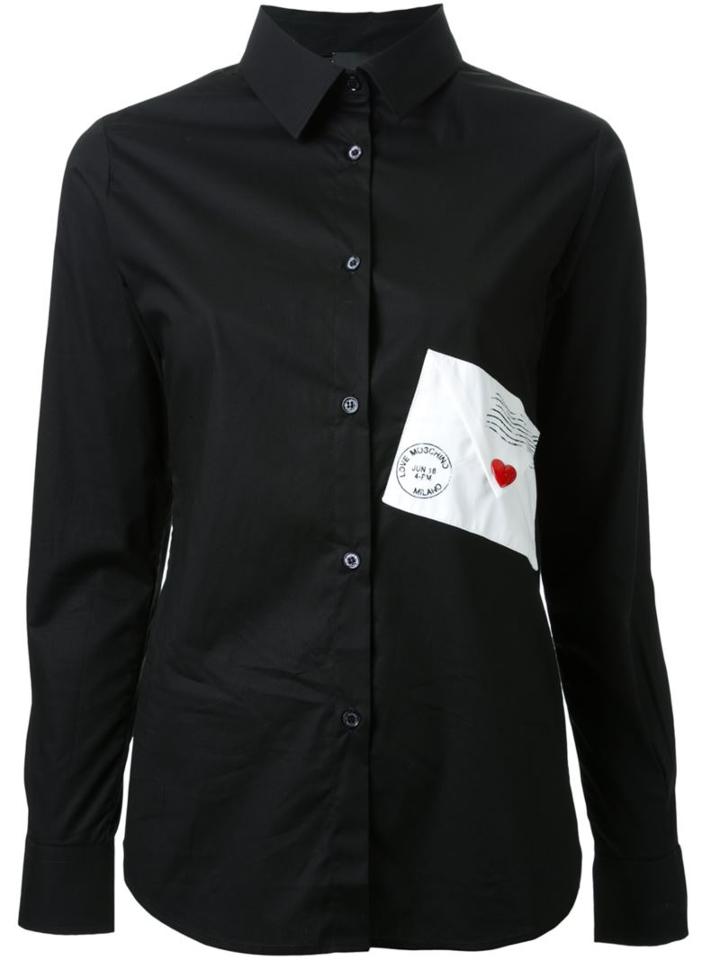 Love Moschino Letter Patch Shirt