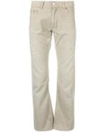 Helmut Lang Pre-owned 1999 Paint Print Slim Trousers - Brown