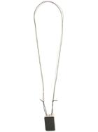 Ann Demeulemeester Covered Bow Necklace - Black
