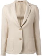 Eleventy Two-button Blazer, Women's, Size: 46, Nude/neutrals, Cashmere/silk