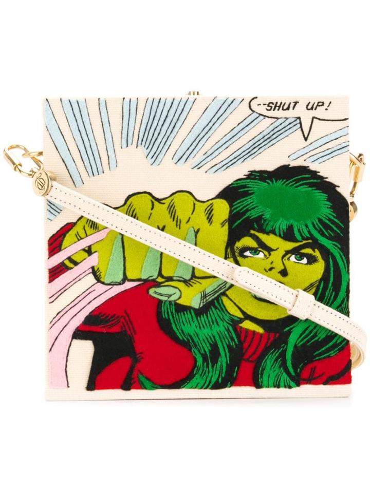 Olympia Le-tan Shut Up Clutch - Neutrals