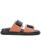 Marni Velcro Strap Fussbet Sandals - Black