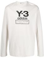 Y-3 Logo Print T-shirt - Neutrals