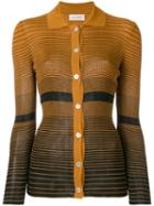 Wales Bonner Striped Fitted Cardigan - Orange