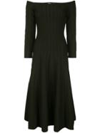 Casasola Off Shoulder Flared Dress - Black