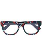 Gucci Eyewear Square Frame Glasses - Multicolour
