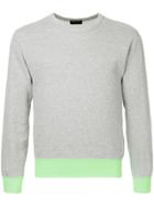 Comme Des Garçons Vintage Contrast Trim Sweater - Grey