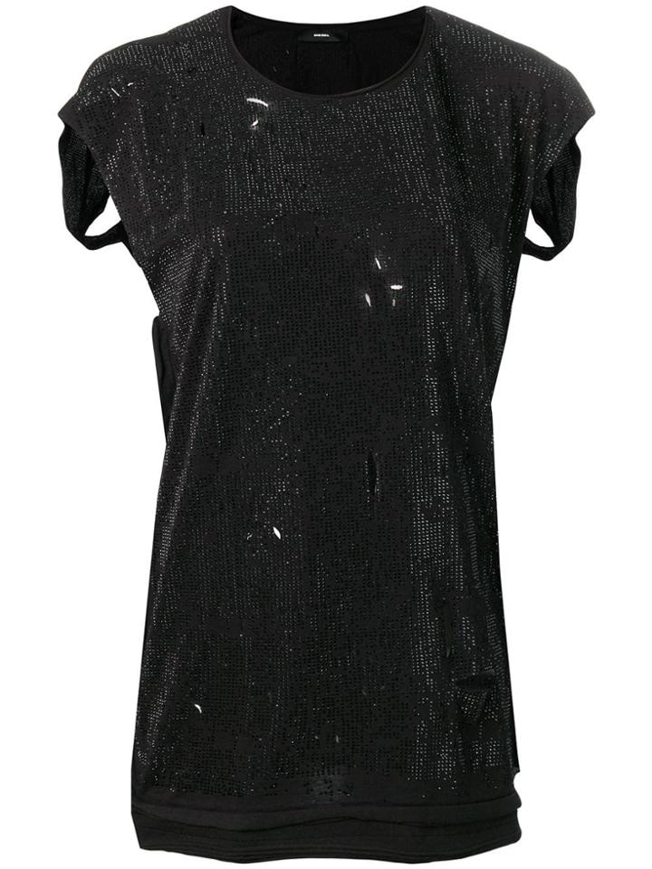 Diesel Stud-embellished Blouse - Black