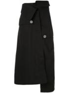 Ellery Endgame Trench A-line Skirt - Black