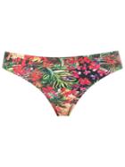 Lygia & Nanny Floral Print Bikini Bottom, Women's, Size: 48, Green, Polyamide/spandex/elastane