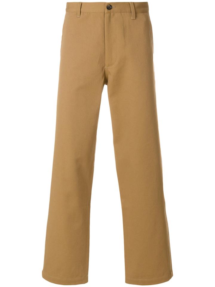 Jijibaba Wide Leg Chinos - Brown