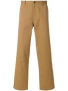 Jijibaba Wide Leg Chinos - Brown