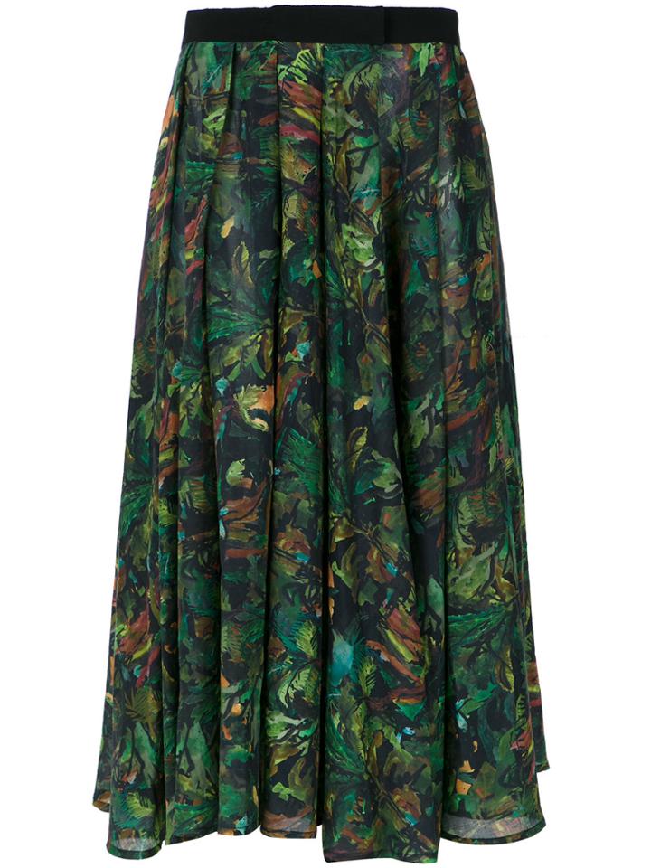 Andrea Marques Pleated Midi Skirt - Unavailable