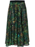 Andrea Marques Pleated Midi Skirt - Unavailable