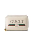Gucci Gucci Print Leather Card Case - Nude & Neutrals