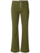 Alexa Chung Cropped Jeans - Green