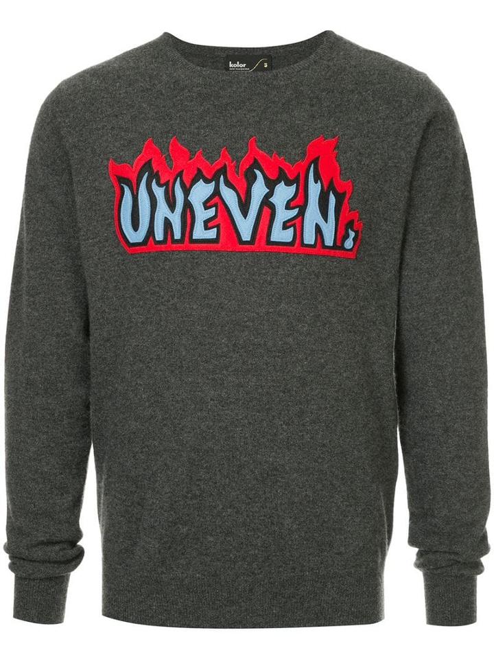 Kolor Cashmere Crew Neck Sweater - Grey