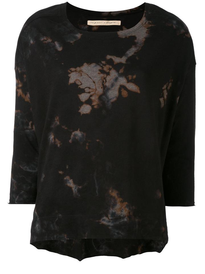 Raquel Allegra - Loose Fit T-shirt - Women - Cotton/polyester - 0, Black, Cotton/polyester