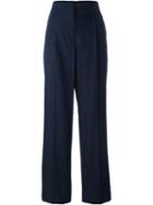 Emilio Pucci Straight Denim Trousers, Women's, Size: 42, Blue, Cotton/linen/flax