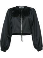Rosetta Getty Zipped Cropped Jacket - Black