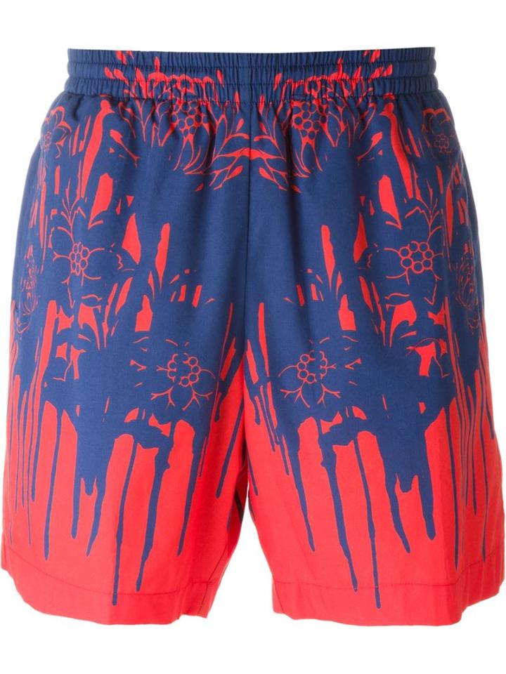 Alexander Mcqueen Floral Print Swim Shorts