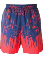 Alexander Mcqueen Floral Print Swim Shorts