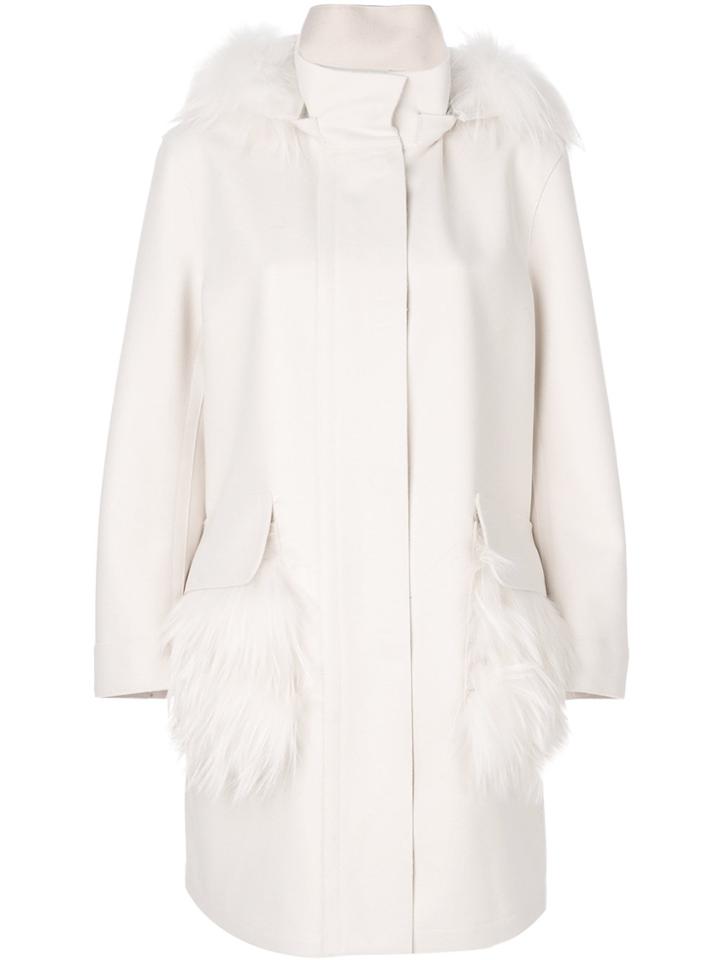 Ermanno Scervino Classic Zipped Coat - White