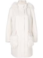 Ermanno Scervino Classic Zipped Coat - White