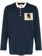 Kent & Curwen Rose Long-sleeve Polo Shirt - Blue