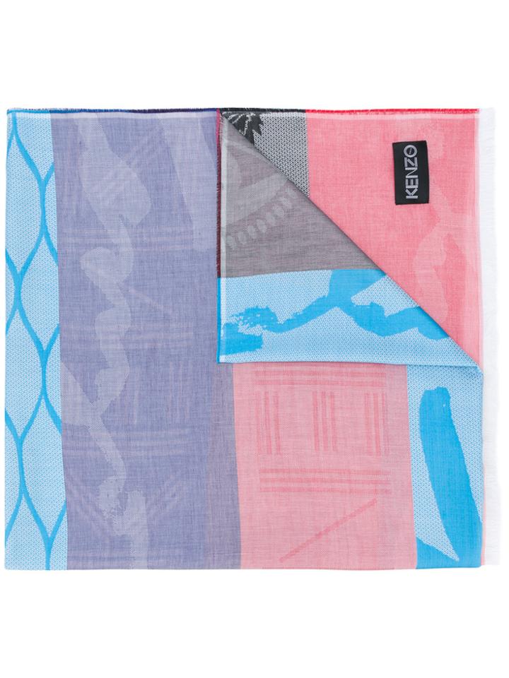 Kenzo Printed Scarf - Multicolour