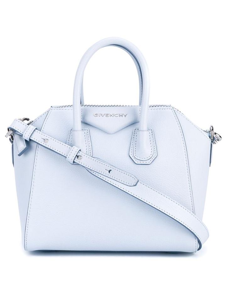Givenchy - Mini 'antigona' Tote - Women - Cotton/goat Skin/metal (other) - One Size, Blue, Cotton/goat Skin/metal (other)