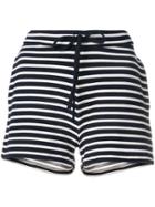 Majestic Filatures Striped High Waisted Shorts - Blue