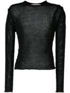 Isabel Benenato Knitted Sweater, Men's, Size: Xl, Black, Cotton/linen/flax