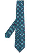 Kiton Optic Print Tie - Blue