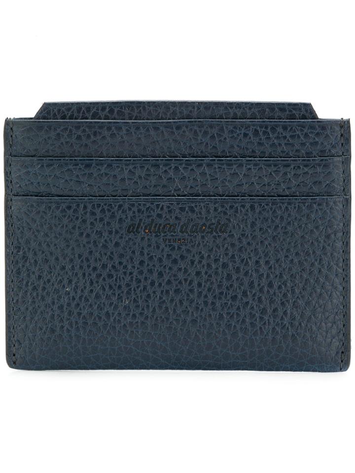 Al Duca D'aosta 1902 Embossed Logo Cardholder - Blue