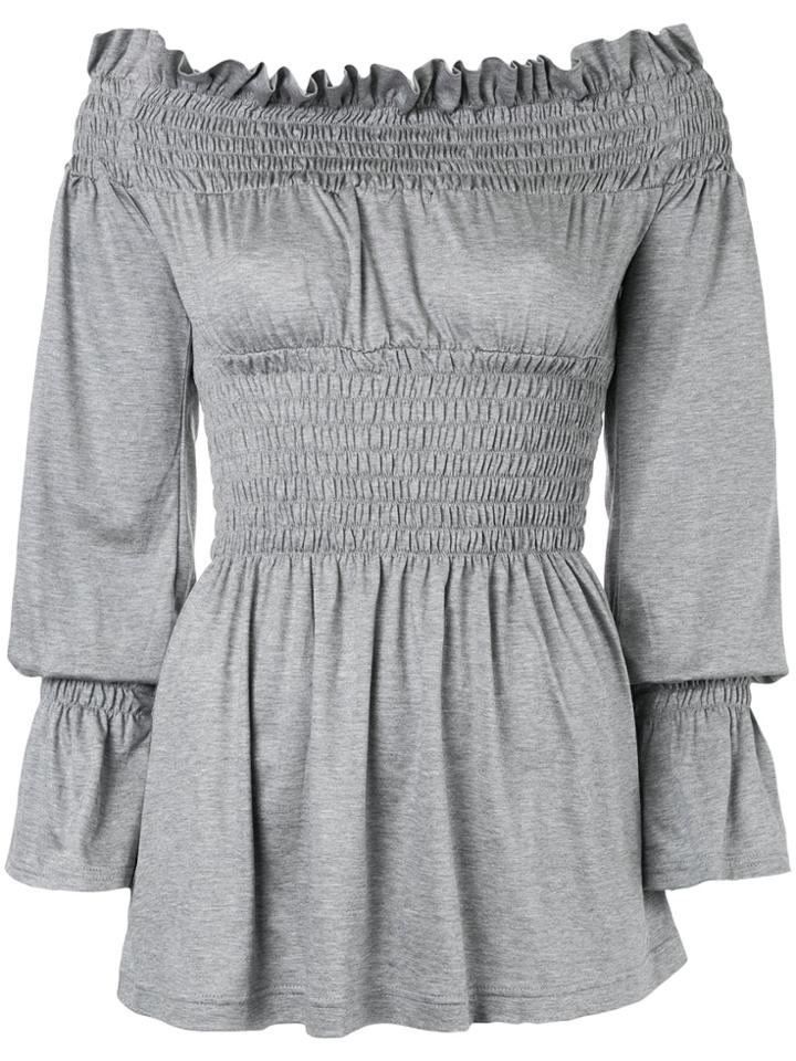 G.v.g.v. Off Shoulder Blouse - Grey