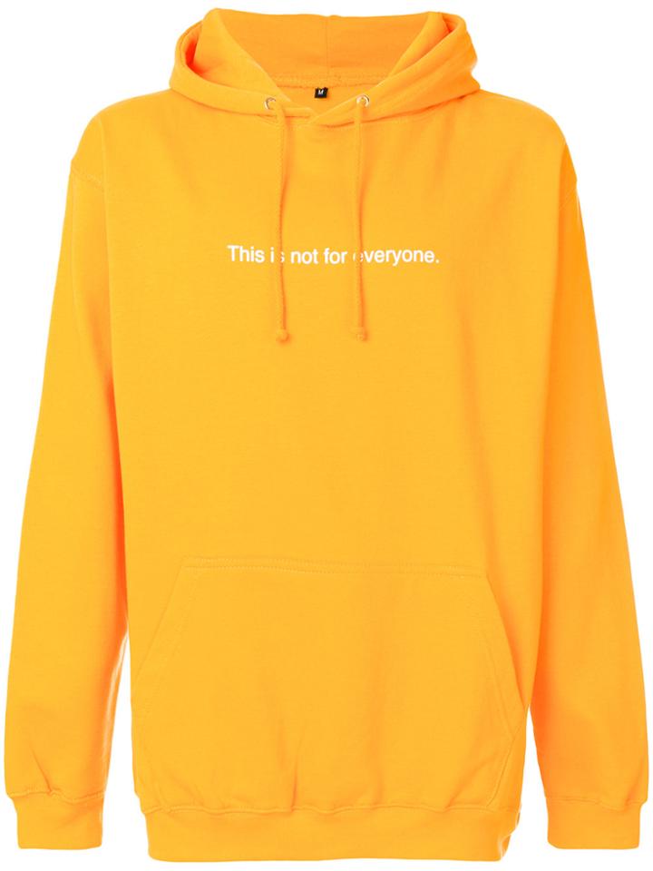 F.a.m.t. This Is Not For Everyone Hoodie - Yellow & Orange
