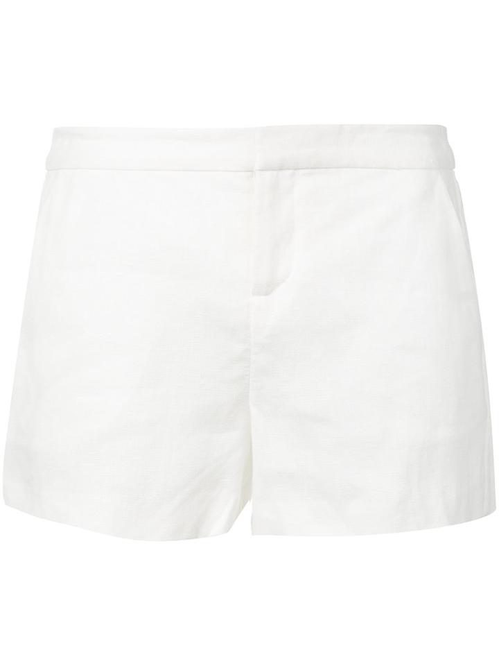Joie - Short Linen Shorts - Women - Linen/flax - 4, White, Linen/flax
