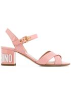 Moschino Chunky Heel Sandals - Pink