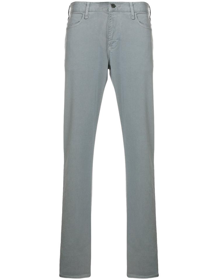Emporio Armani Slim Fit Trousers - Grey